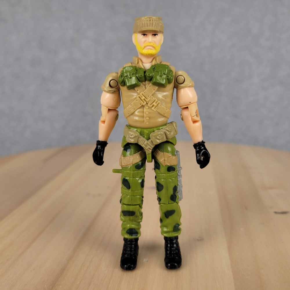 Hasbro GI Joe Rock N Roll v2 Action Figure 3.75" Green Tan 1986 Vintage 6543-21